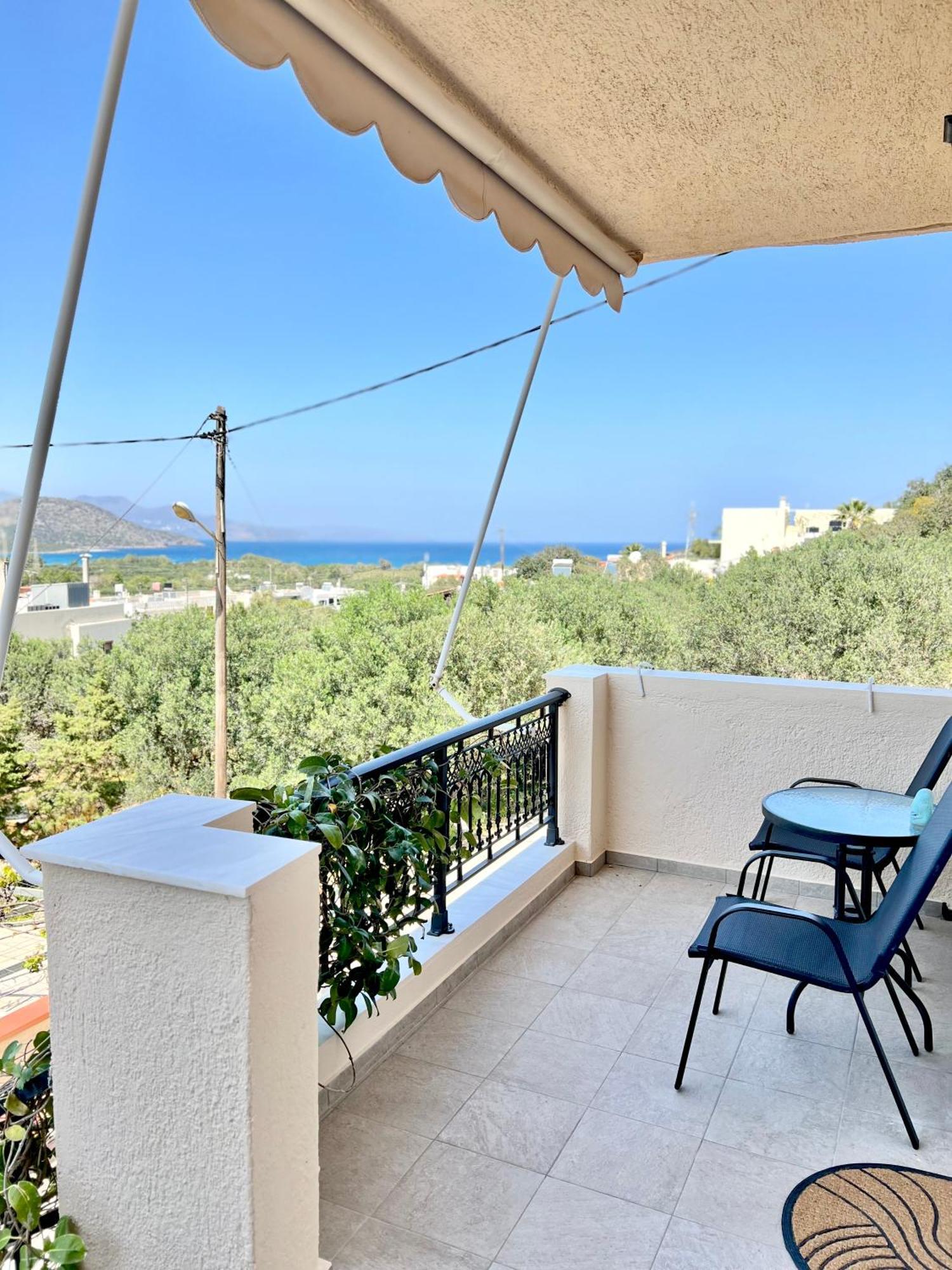 “Shiny” Sea View Apartment At Istron Agios Nikolaos Exterior foto